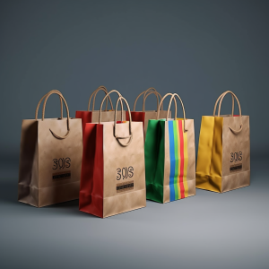 colored paper bags collection