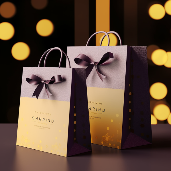 two luxury gift bags