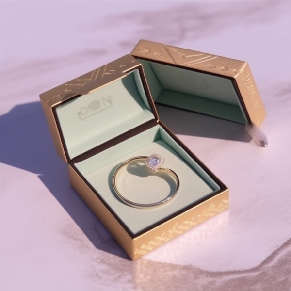 single paper jewelry box