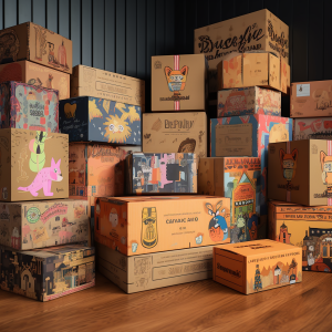 printed cardboard boxes collection