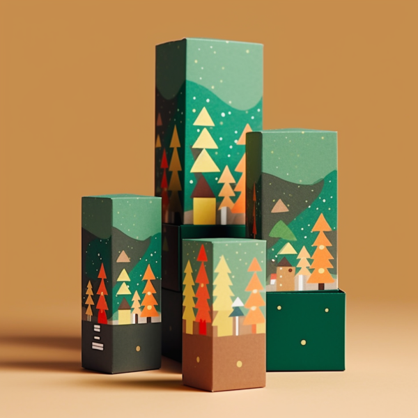 fashion christmas packaging boxes