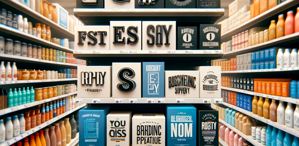 Brand Fonts for Packaging Design in real life