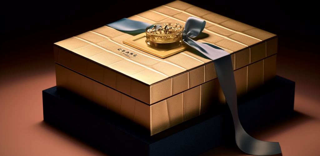 golden packaging box